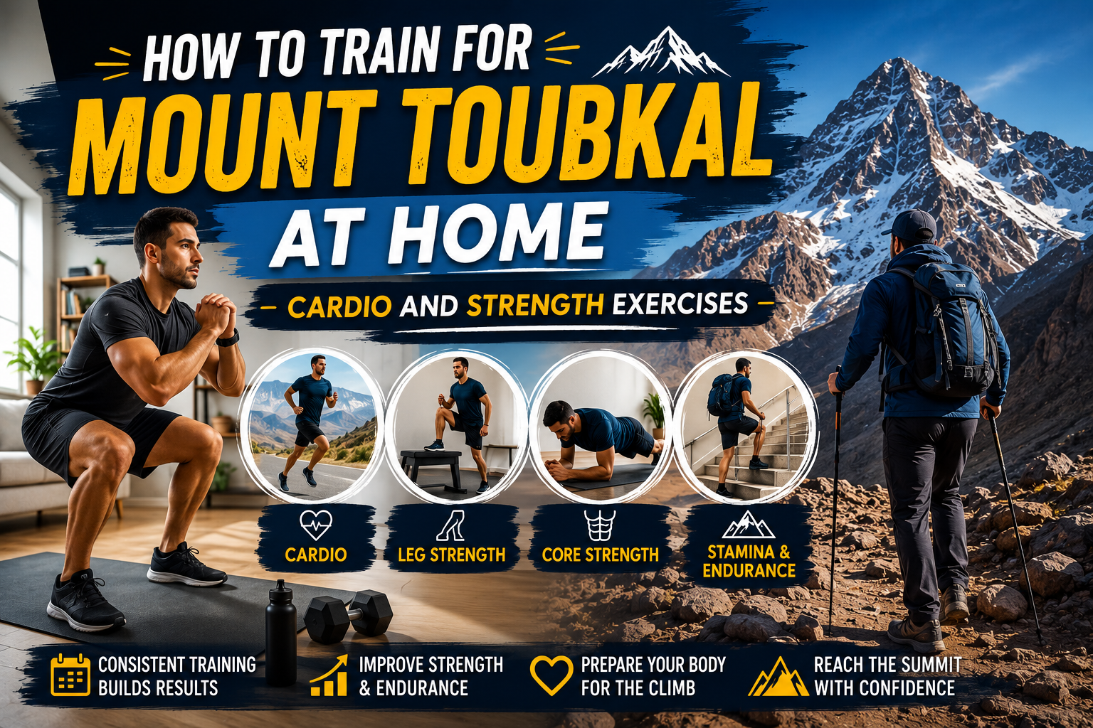 How to Train for Mount Toubkal at Home Cardio and Strength Exercises