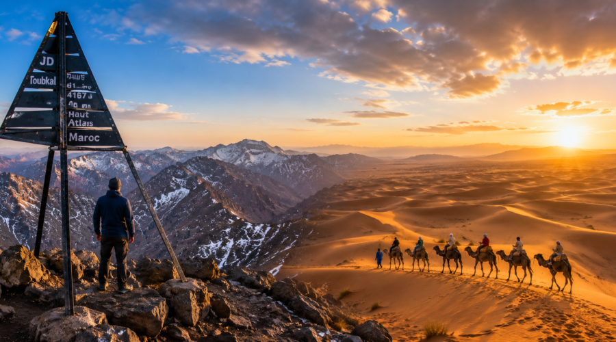 5 dagar från Marrakech till Jebel Toubkal och Sahara Marockos ultimata äventyr 5 dagar från Marrakech till Jebel Toubkal och Sahara Marockos ultimata äventyr