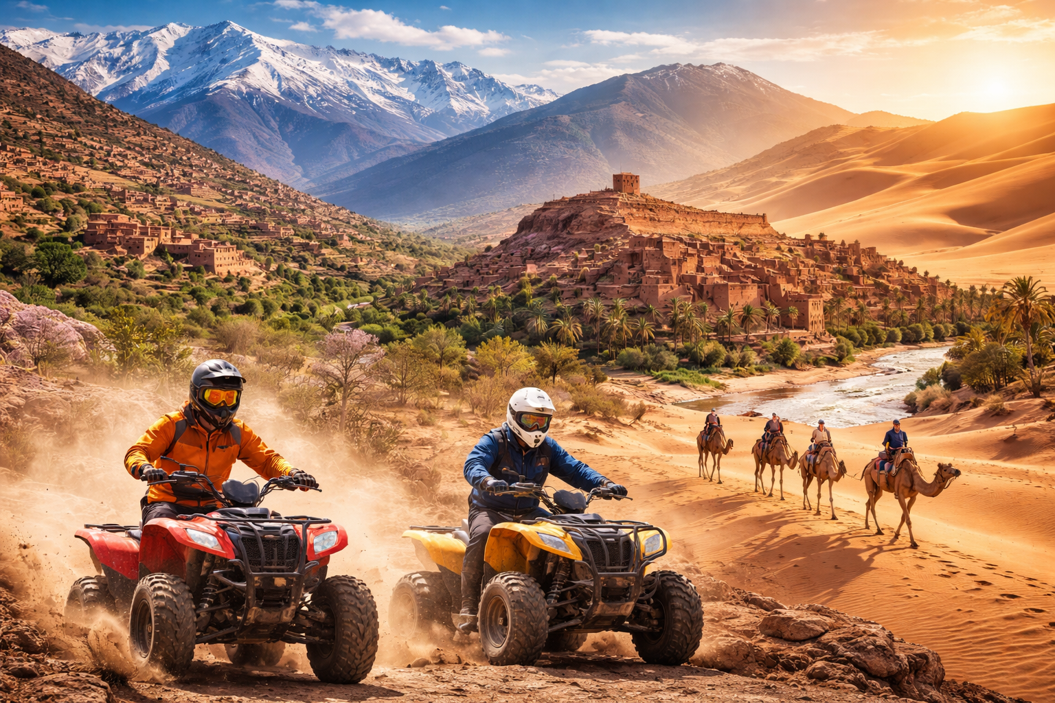 Experience the Best of Marrakech Quad and Camel Ride Combo