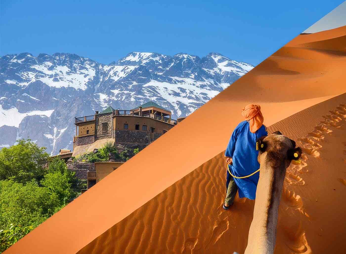 5-Day Combined trek Atlas Mountains and Sahara desert